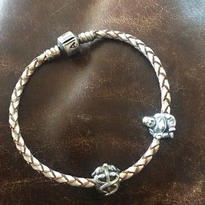 Pandora Leather Strap Bracelet